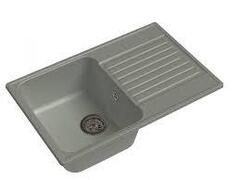 Мойка гранитная "ОЛИВИЯ" квадрат 740х480 серая