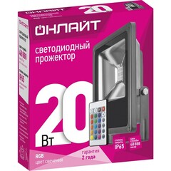 Прожектор ОНЛАЙТ 61 147 OFL-20-RGB-BL-IP65 LED