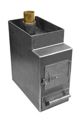 Банная печь под уголь "Крот-зольник" 8мм