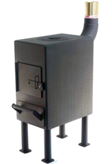 Печь "Буржуйка-зольник"с кружком+отвод 8мм