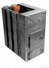 Банная печь под уголь "Титан-правый" 8мм