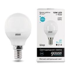 Лампа Gauss Globe LED 10W E14 4100K