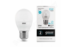 Лампа Gauss Globe LED 6W E27 4100K