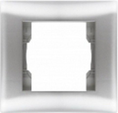 Рамка 1-мест Magenta Серебро