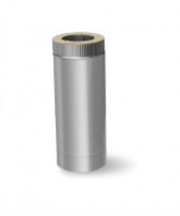 Труба-сэндвич 150/210-1м. (0.8мм) нерж/оцинк