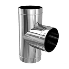 Тройник-К нерж. (0.8мм) Ду150*90