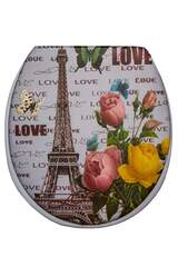 Сиденье для унитаза мягкое "ЭЙФЕЛЕВА БАШНЯ"