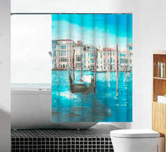 Шторка для ванной ткань (MZ-106) "Венеция"180*180мм