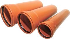 Труба ПП Ду160 1000мм (оранж.) (4шт)