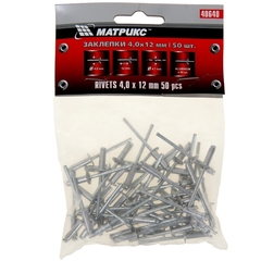 Заклёпки 4,0х12мм 50шт Matrix