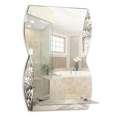 Зеркало с полкой 395*600 "Аква"