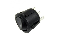 Переключатель круглый черный 3-х позиционный