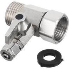 Тройник с краном 1/2-1/2-1/4