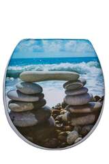Сиденье для унитаза мягкое "МОРСКИЕ КАМНИ"