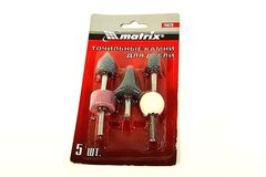 Точильные камни для дрели 5шт Matrix