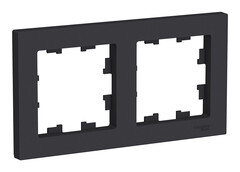 Рамка 2 мест. Schneider Карбон