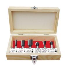 Фрезы по дереву для фасок 8мм 6шт  FIT