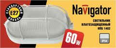Светильник  NAVIGATOR 94 800 NBL-O1-60-E27/WH