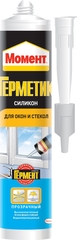 Герметик МОМЕНТ силик. для окон и стекол прозрачный, 280мл