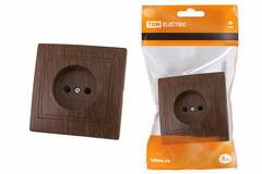 Розетка 1-ая ОУ б/з ОЛИМП Бук