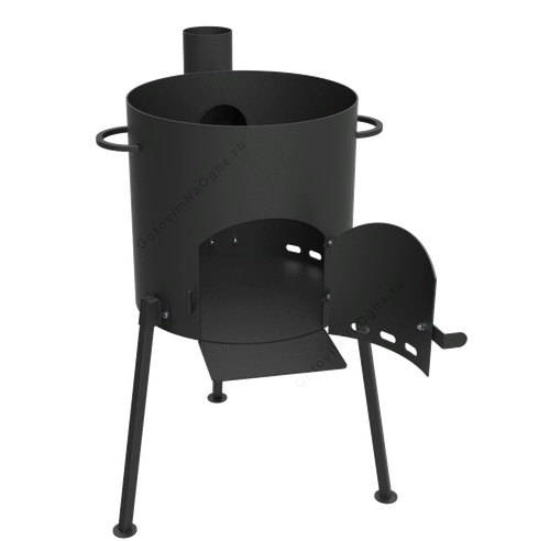 Печь под казан с отводом Ду380мм 8-10л.