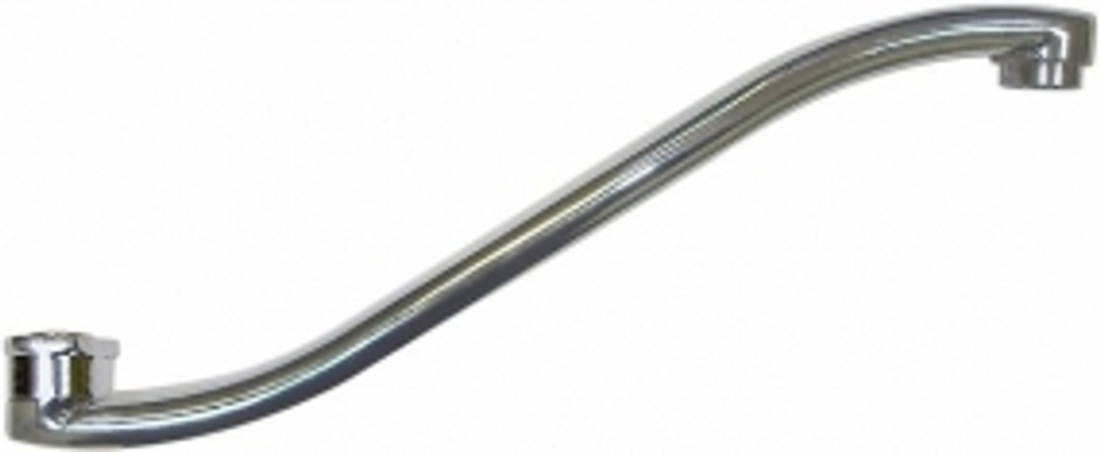 Гусак ванны плоский S-нос 30см (20707)