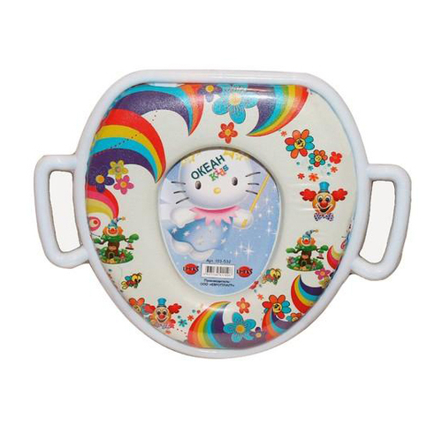 Сиденье для унитаза мягкое детское с ручками