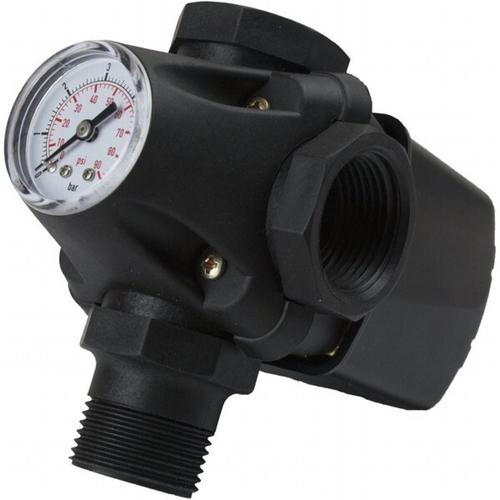 Реле давления с манометром TIM PS-04A