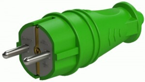 Вилка прямая зеленая каучук NE-AD