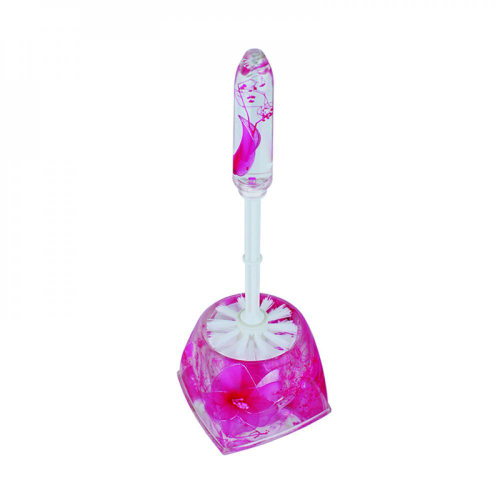 Ершик для унитаза Аквалиния Розовые цветы