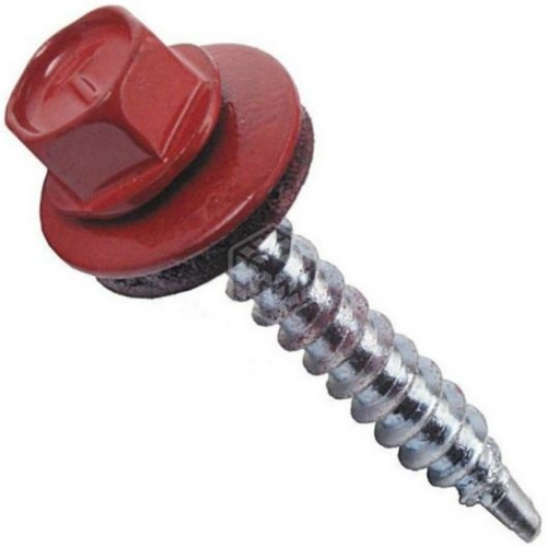 Саморез кровельный 4.8х28 красный