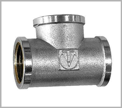 Тройник латунный 15 в-в-в