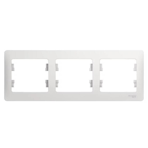 Рамка 3-мест Schneider Glossa Белая