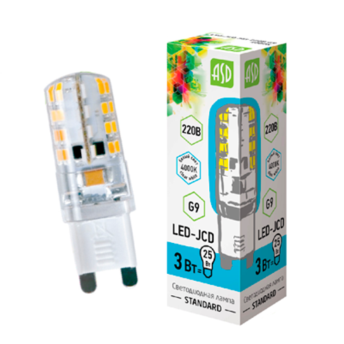 Лампа ASD LED 3вт 220в G9 4000K