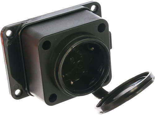 Колода розеточная 1 гнездо с загл. каучук NE-AD/SALE