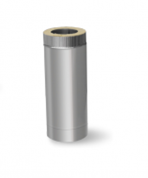 Труба-сэндвич 150/210-1м. (0.8мм) нерж/оцинк