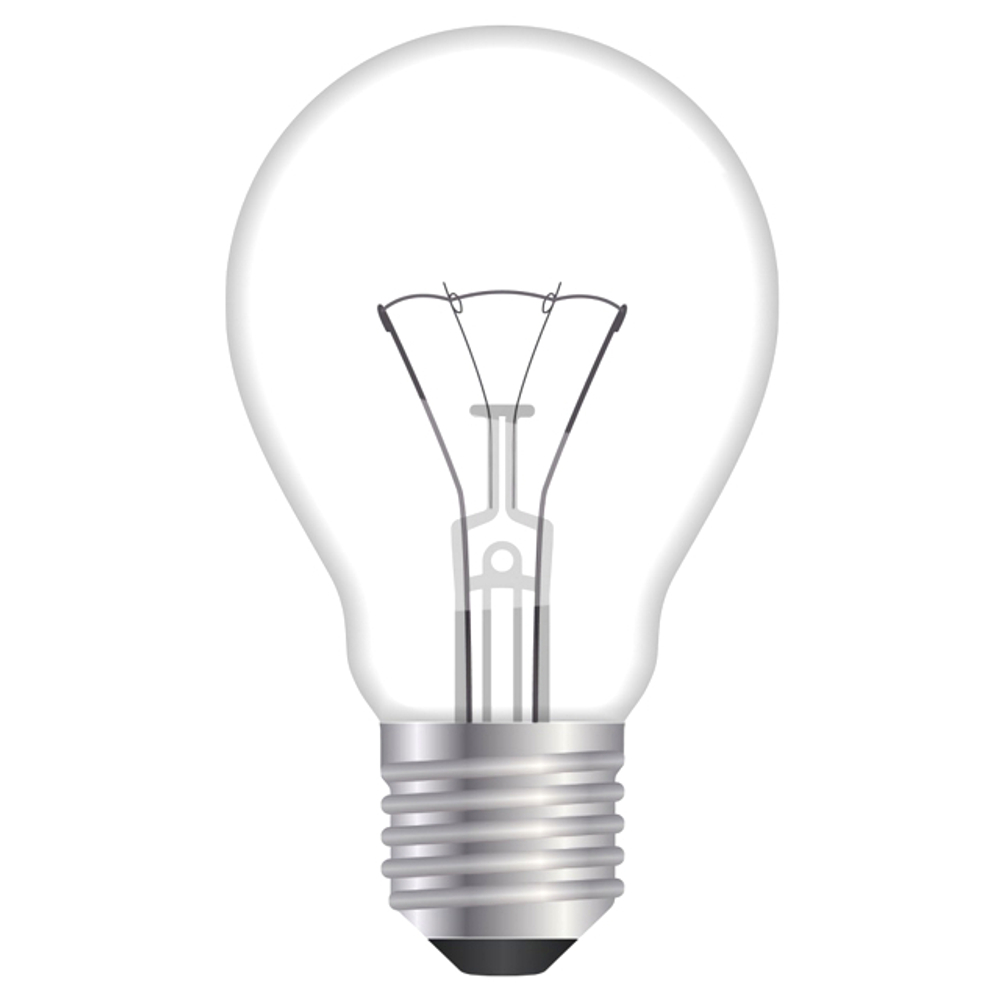 Лампа ОН 60W E27 220V, прозрачная
