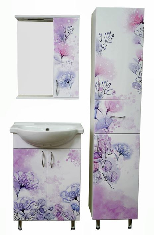 Зеркало-шкаф "Сказка" белый глянец 500х650х150