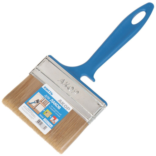 Кисть плоская 100мм ЛАКИ Акор