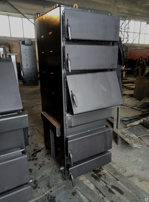 Котел длительного горения 20 кВт гориз. колодцы ВЕКА