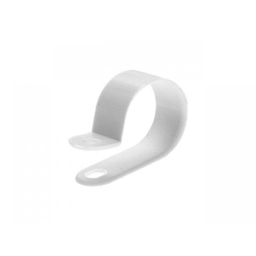 Скоба д/кабеля 9мм белая