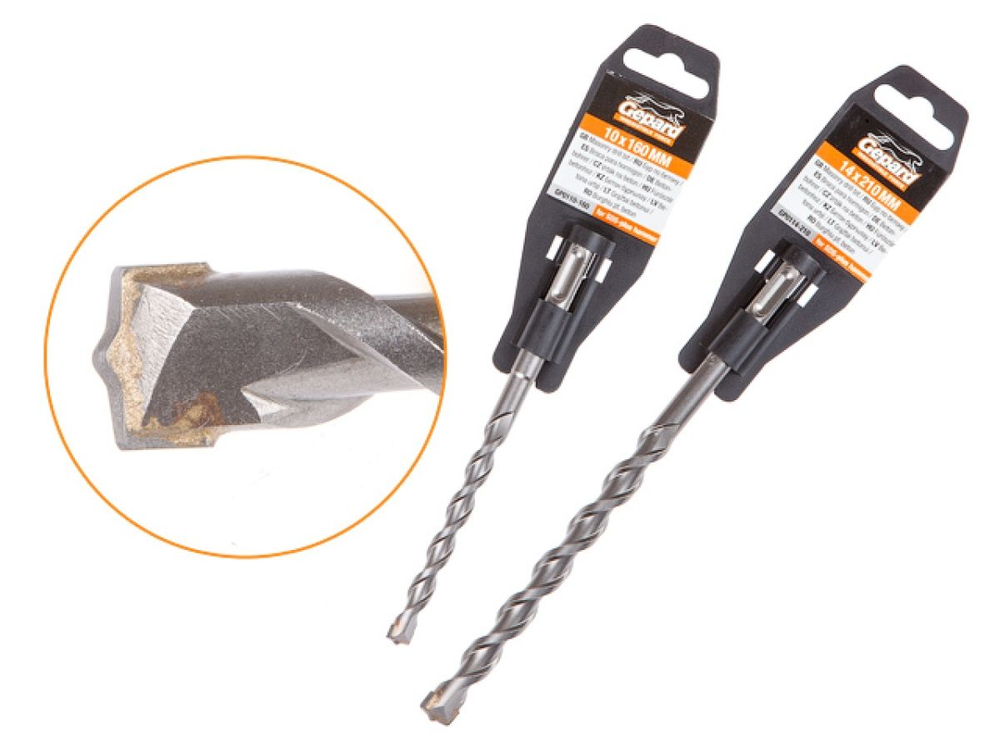 Бур по бетону 25х600 мм SDS PLUS Gepard