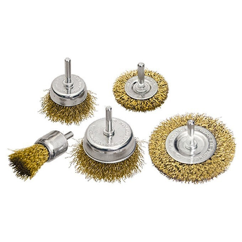 Набор щёток для дрели 5шт 2плоские+3чашки Matrix