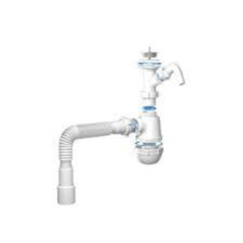 Сифон кухня АНИ А 2015 с отводом д/стир. машины (B1020)