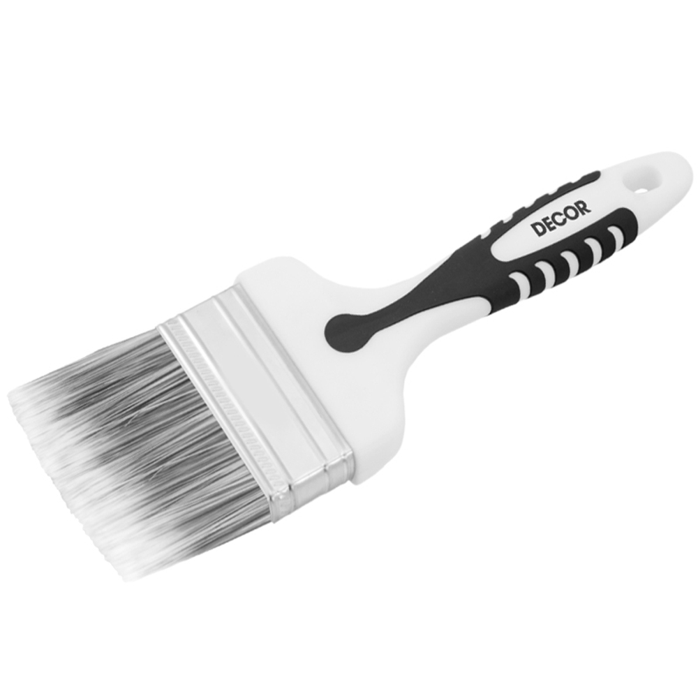 Кисть плоская 100мм Black White DECOR