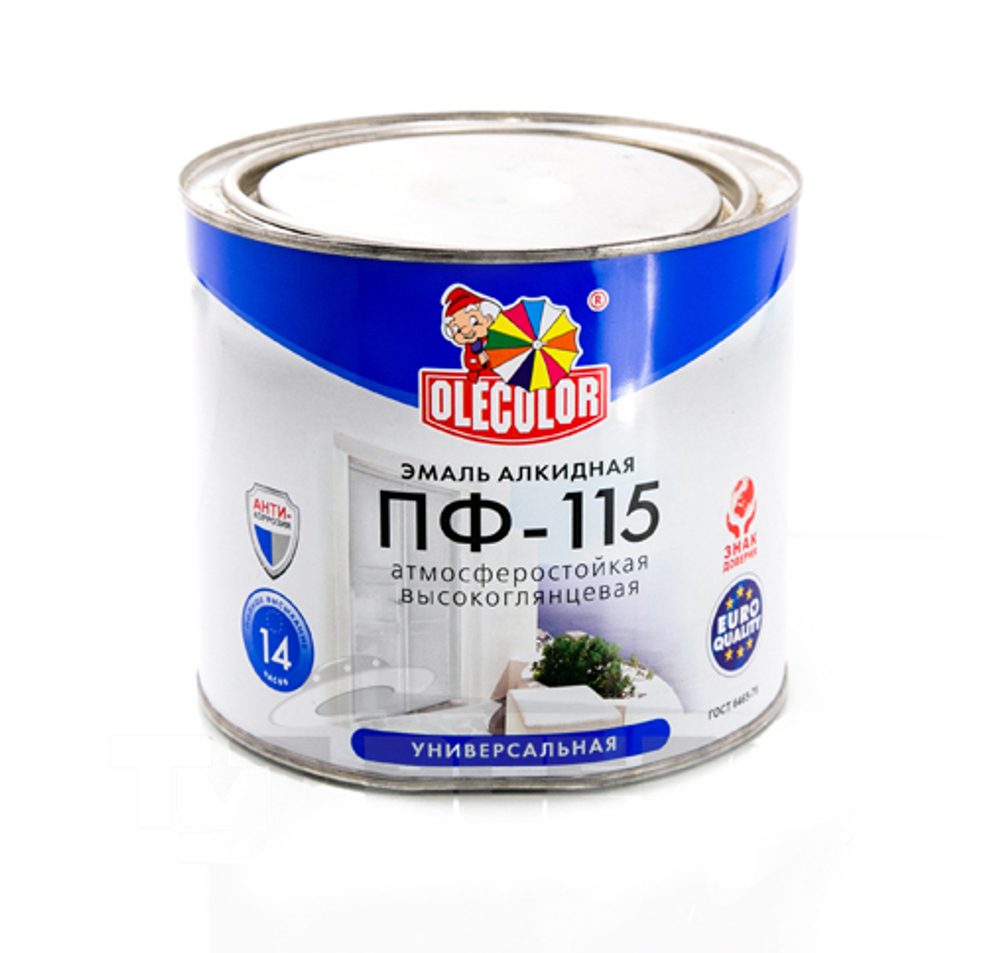 Эмаль ПФ-115 Серая 0,8кг Ole Color