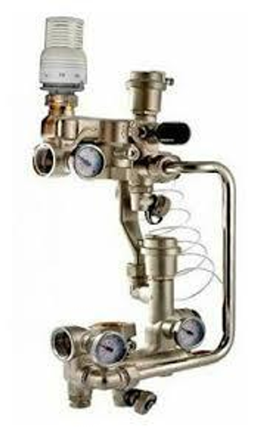 Насосно-смесительный узел TIM без насоса JH1033 с байпасом