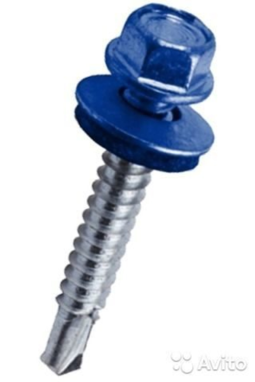 Саморез кровельный 4.8x35 синий