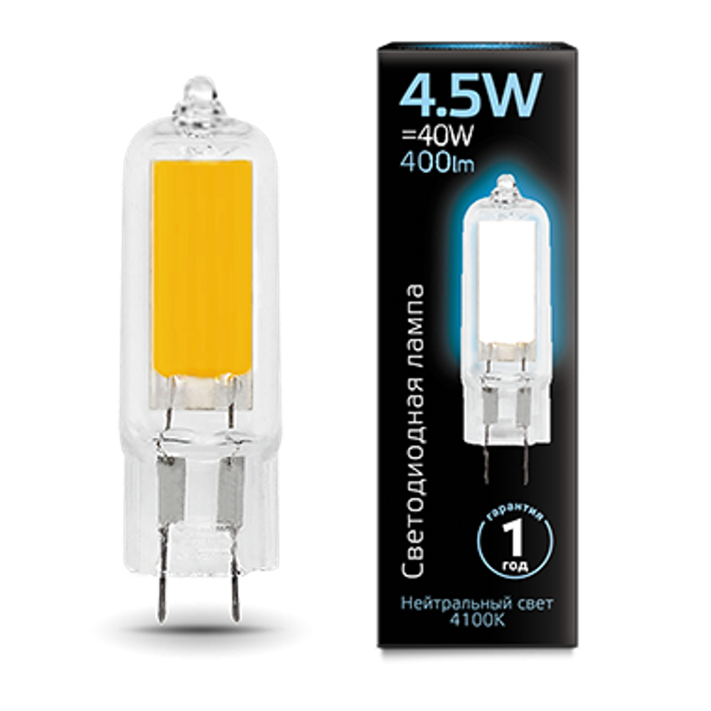 Лампа Gauss LED G4 4,5Вт 4100K