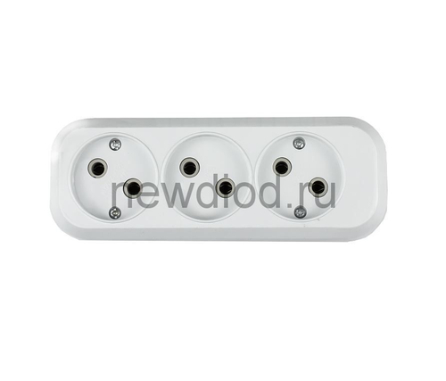 Колода розеточная 3 гнезда 5030 IN HOME